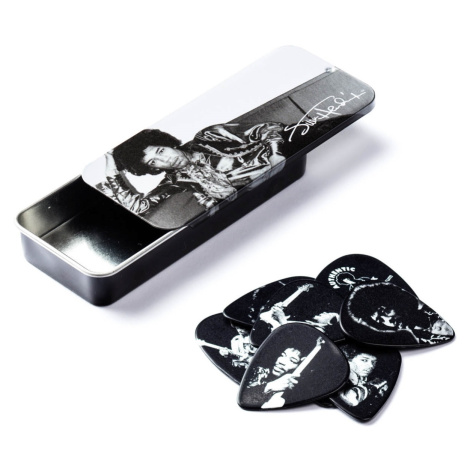 Dunlop Jimi Hendrix Pick Tin Silver Portrait I