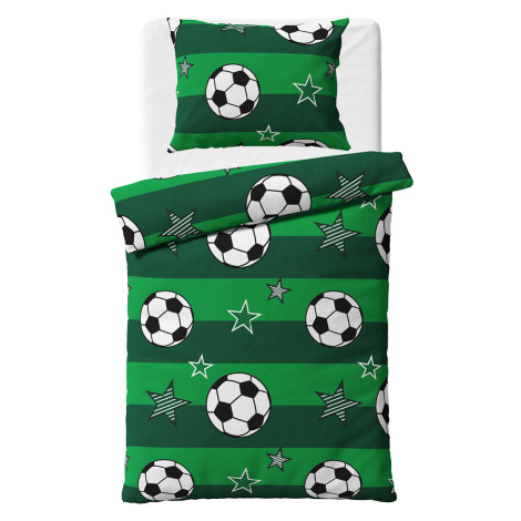 TipTrade Bavlněné povlečení 140x200 + 70x90 cm - Fotbal