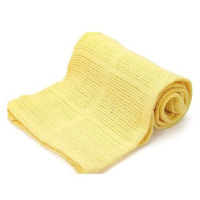 Chanar Bavlněná celulární deka 100 × 150cm, žlutá
