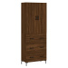 vidaXL Skříň highboard hnědý dub 69,5 x 34 x 180 cm kompozitní dřevo