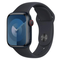 Apple Watch Series 9 Cellular 45mm Temně inkoustový hliník s inkoustovým sportovním řemínkem S/M