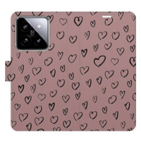 iSaprio Flip pouzdro Heart Dark 02 pro Xiaomi 14