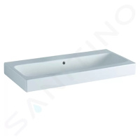 Geberit 124025000 - Dvojumyvadlo, 1200x485 mm, s přepadem, bez otvoru pro baterie, bílá