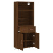 vidaXL Skříň highboard hnědý dub 69,5 x 34 x 180 cm kompozitní dřevo