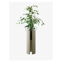 Terrazza květináč, v. 75 cm, Ø32 cm čirá/betonově šedá - LSA international
