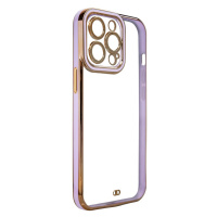 Fashion Electroplating silikonové pouzdro na Samsung Galaxy A12 Violet