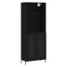 vidaXL Skříň highboard černá 69,5 x 34 x 180 cm kompozitní dřevo