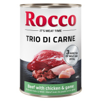 Rocco Classic Trio di Carne - 6 x 400 g - hovězí, kuřecí a zvěřina