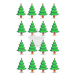 Jedlý papír "Vánoční stromky 16ks" - A4