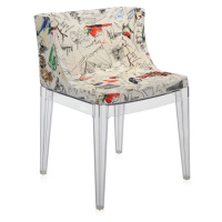 Kartell - Židle Mademoiselle Moschino - Sketches, transparentní