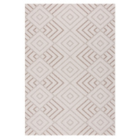 Dekoria Lineo Geometrický koberec z vlny a hedvábí 200x290cm, 200 x 290 cm