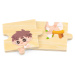 Viga Toys Dřevěné výukové puzzle VIGA Dětské oblékací puzzle
