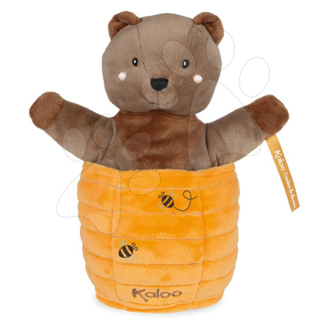 Plyšový medvěd loutkové divadlo Ted Bear Kachoo Kaloo překvapení v úlu 25 cm pro nejmenší od 0 m