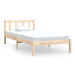 Rám postele masivní borové dřevo 100 × 200 cm, 810072