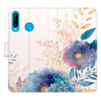 iSaprio flip pouzdro Ornamental Flowers 03 pro Huawei P30 Lite