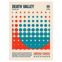 Ilustrace Death Valley National Park Travel Poster, Retrodrome, (30 x 40 cm)