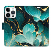 iSaprio flip pouzdro Blue Flowers 02 pro iPhone 15 Pro