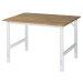 RAU Pracovní stůl, výškově přestavitelný, 760 - 1080 mm, masivní buková deska, š x h 1250 x 1000