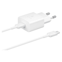 Nabíječka Samsung EP-T1510EWE 15W + datový kabel EP-DA705BWE USB-C to USB-C bílá