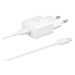 Nabíječka Samsung EP-T1510EWE 15W + datový kabel EP-DA705BWE USB-C to USB-C bílá