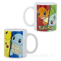 Pokémon hrnek - Pikachu, Squirtle, Bulbasaur a Charmander