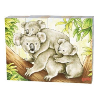 Puzzle - Kostky zvířata Austrálie, 12 ks Montessori