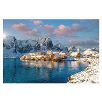 Fotografie Beautiful nature lanscape of Lofoten in Norway, f11photo, 40 × 26.7 cm