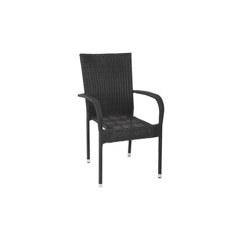 DIMENZA Židle zahradní HAITI, černá DF-008149