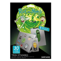 Sada vinylových samolepek Rick and Morty - Adventures (30 ks)