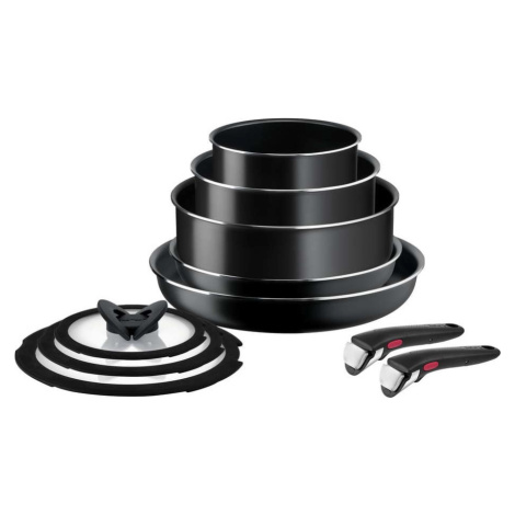 Hliníková sada nádobí 10 ks Ingenio Easy Cook & Clean Black – Tefal