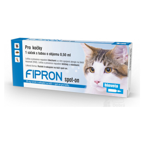 Fipron 50mg Spot-On Cat sol 1x0,5ml Bioveta