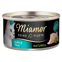 Miamor Feine Filets Naturelle konzerva 6 x 80 g - kuře & tuňák