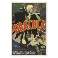 Ilustrace Dracula 1931, 26.7 × 40 cm