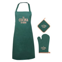 Gusta Souprava zástěra s chňapkami Cucina di mama