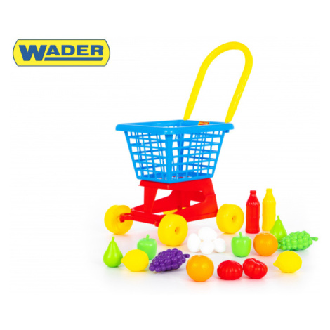 Nákupní vozík a sada potravin 36cm Wiky
