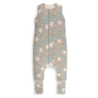 Celoroční spací pytel s nohavicemi Sleepee Vintage Animals Sky Blue/Cream S