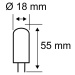 Paulmann Paulmann LED žárovka G9 4W 3 000 K dim-to-warm