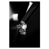 Fotografie Groom Boutonniere, Coral222, 26.7 × 40 cm