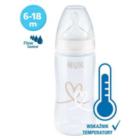 Kojenecká láhev NUK FC+Temperature Control 300 ml BOX-Flow Control savička beige