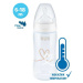 Kojenecká láhev NUK FC+Temperature Control 300 ml BOX-Flow Control savička beige