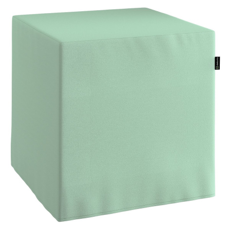 Dekoria Sedák Cube - kostka pevná 40x40x40, eukalyptová zelená, 40 x 40 x 40 cm, Loneta, 133-61