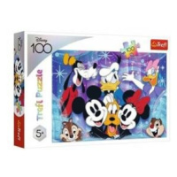 Puzzle Ve světě Disney je zábava 100 dílků 41x27,5cm v krabici 29x20x4cm