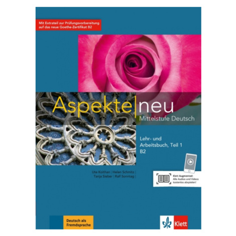 Aspekte neu B2 – Hybride Ausgabe – Lehr./Arbeitsbuch Teil 1 + MP3 allango.net + Lizenz (24 Monat Klett nakladatelství