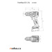 METABO PowerMaxx BS 12 aku vrtačka + svítilna ULA LiIon 2x2Ah 601036900