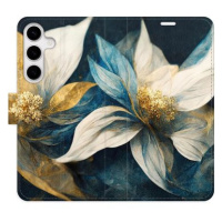 iSaprio flip pouzdro Gold Flowers pro Samsung Galaxy S24+