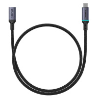 Odolný prodlužovací kabel nylonem opletený USB-C / USB-C 4K 60Hz 100W 5A 10Gb/s Baseus 0,5m Čern