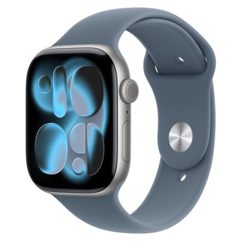 Apple Watch 49/46/45/44mm ocelově modrý sportovní řemínek S/M