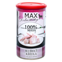 Max Deluxe Dog konzerva Kuřecí křídla 1200g