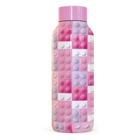 Quokka Solid Kids termoska pro děti 510 ml, pink bricks