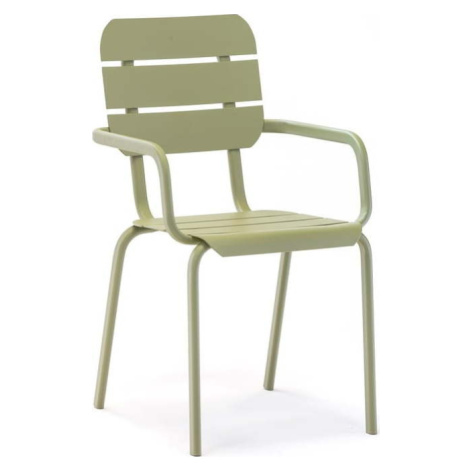 Zelené kovové zahradní židle v sadě 4 ks Alicante – Ezeis